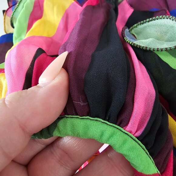 Amur Sevyn Halter Mini Dress Colorful Flowy Party Women's 12 - Picture 8 of 12